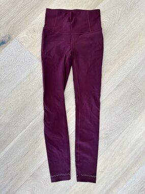 Lululemon High-Waist Burgundy Leggings
